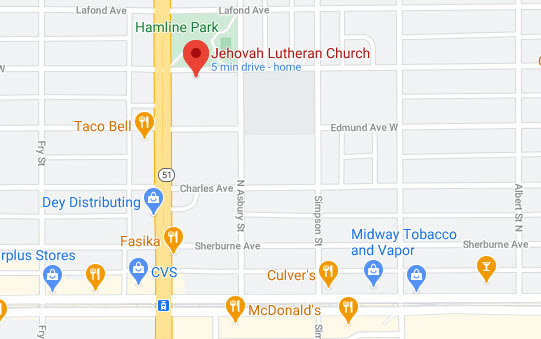 Map of Jehovah's location